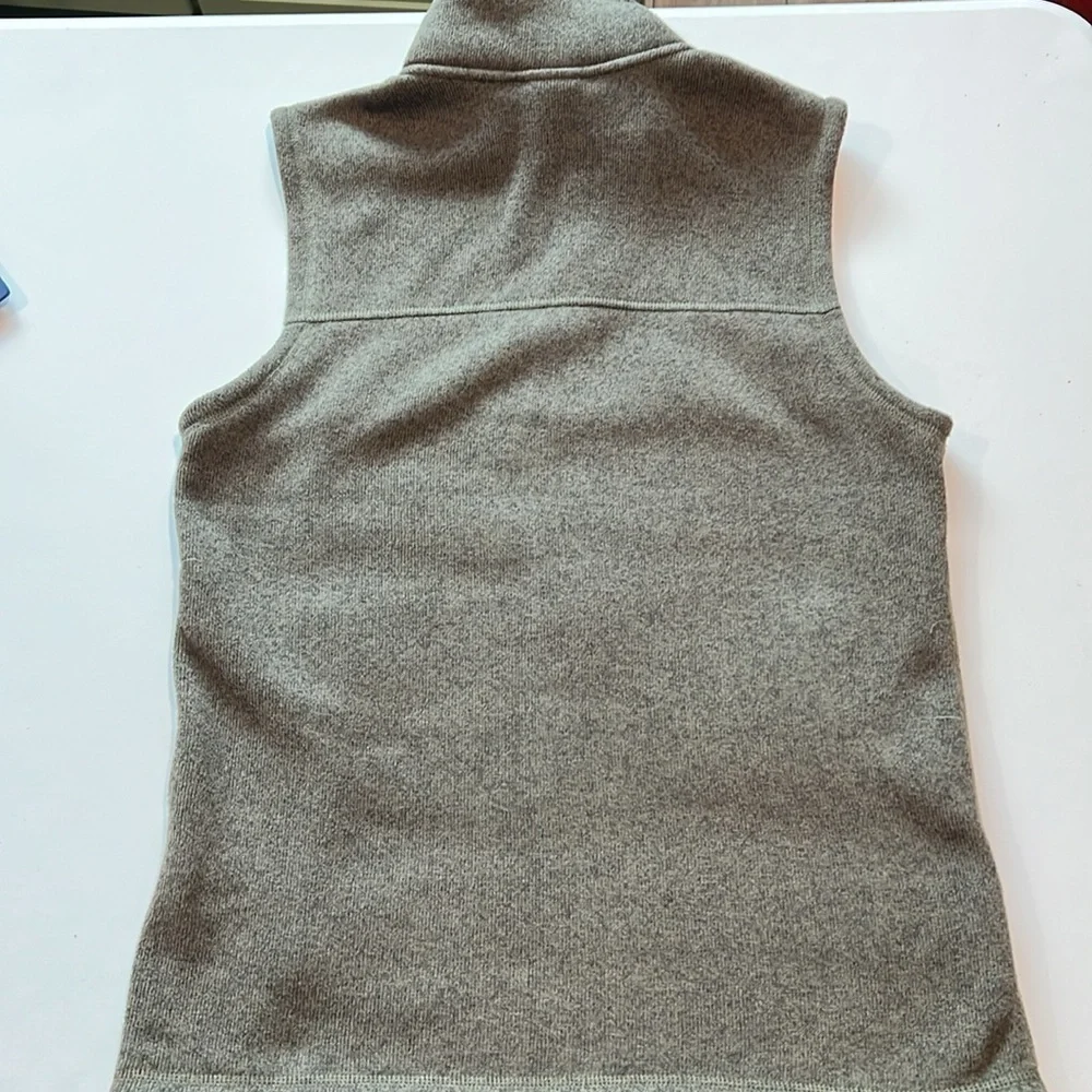 North Face‎ - men’s, unisex army green fleece vest, small